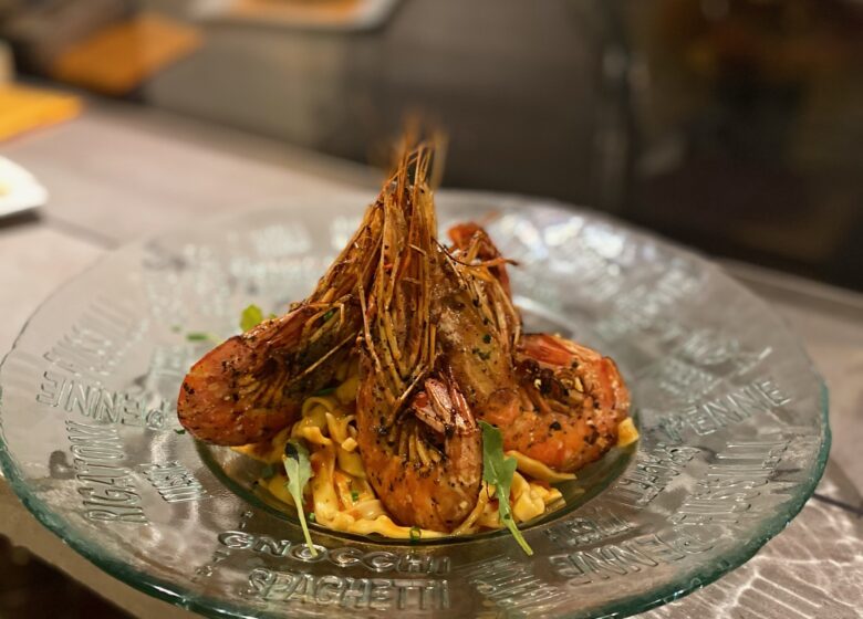 tagliatelles aux gambas