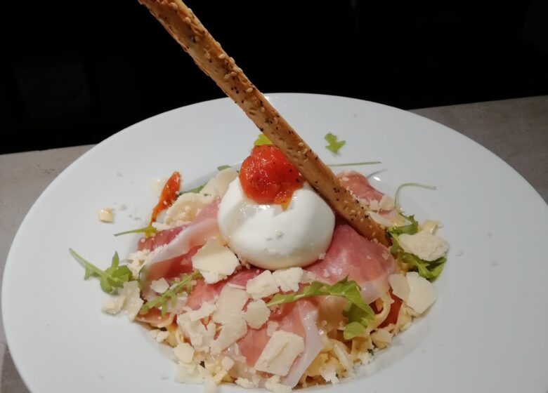 tagliatelles mozzarella jambon cru